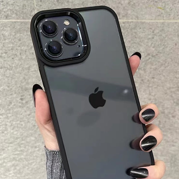 Schwarz transparente Handyhülle für iPhone 13 mini