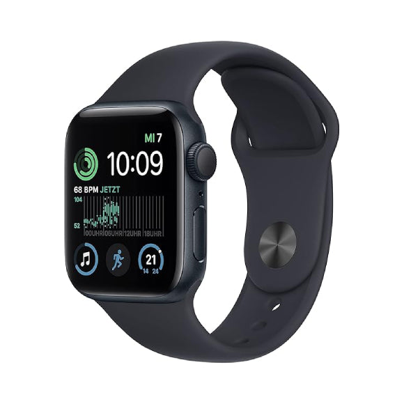 Apple Watch SE 2022 (2. Generation) (GPS + Cellular, 40mm) Smartwatch-Mitternacht